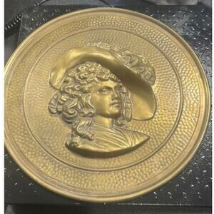 146. 1940’s Lombard C&A Woman Brass-Like Hanging